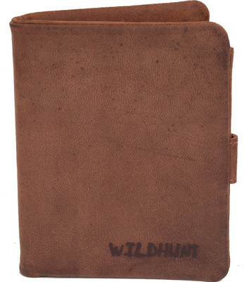 

Wildhunt Boys Brown Genuine Leather Wallet(8 Card Slots), Light brown