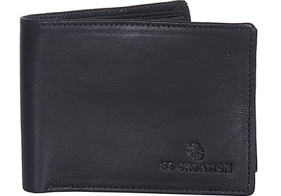 

SS CREATION Men Black Genuine Leather Wallet(5 Card Slots)