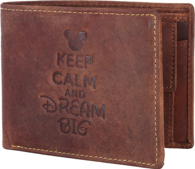 

Hide Hunt Men Brown Genuine Leather Wallet(6 Card Slots)
