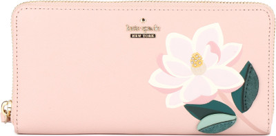 

Kate Spade Women Casual Pink Genuine Leather Wallet(12 Card Slots), Multi