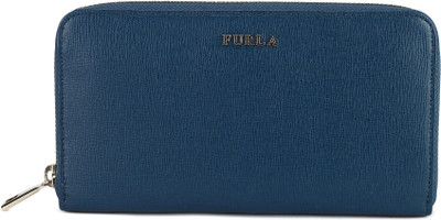 

Furla Women Formal Blue Genuine Leather Wallet(12 Card Slots), Blu ginepro