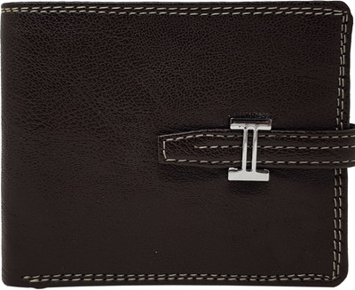 

Wildmount Men Brown Genuine Leather Wallet(3 Card Slots)
