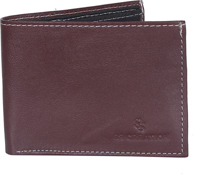 

SS CREATION Men Brown Genuine Leather Wallet(5 Card Slots)