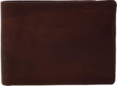

Wildmount Men Brown Genuine Leather Wallet(5 Card Slots)