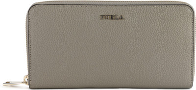 

Furla Women Casual Grey Genuine Leather Wallet(12 Card Slots), Light gold