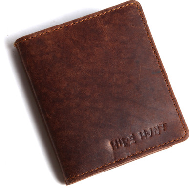 

Hide Hunt Men Tan Genuine Leather Card Holder(10 Card Slots)