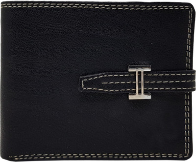 

Wildmount Men Black Genuine Leather Wallet(3 Card Slots)
