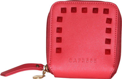 

Caprese Women Casual Red Artificial Leather Wallet(12 Card Slots)