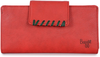

Baggit Women Casual Red Artificial Leather Wallet(8 Card Slots), Brick red