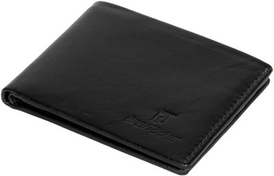 

breiftasche Men Black Genuine Leather Wallet(6 Card Slots)