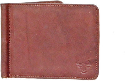 

jainfashion24 Men Brown Genuine Leather Money Clip(3 Card Slots)