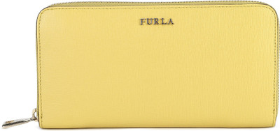 

Furla Women Casual Yellow Genuine Leather Wallet(10 Card Slots), Senape