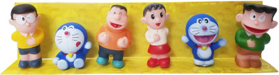 

Toy Mela Doraemon And Friends 6 Pcs. / Set Doraemon, Gian, Nobita, Shizuka, Suneo Action Figure(Multicolor)