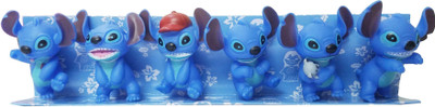 Toy Mela 8 Pcs. / Set Stitch From Lilo And Stitch Action Figure(Blue)