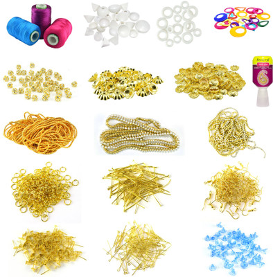 

Unobite 19 Piece Silk Thread Jewellery Making Kit with Jewellery Findings