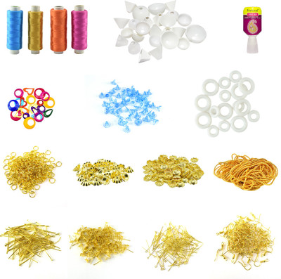 

Unobite 17 Piece Silk Thread Jewellery Making Kit for Beginners