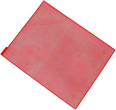 

AsianHobbyCrafts Plastic Cross Stitch Canvas Sheet, Red (6 Count) ;Size: 11x10 inches