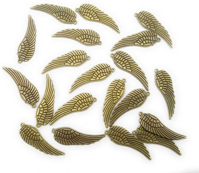 

Satyam Kraft Vintage Wing Shaped Pendants Charms (20 Piece)