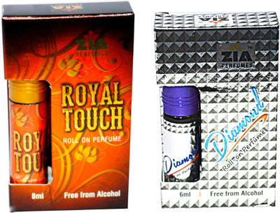 Zia Royal touch + Diamond Malaysian edition pure Floral Attar(Musk)
