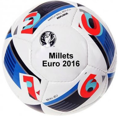 

Millets World Cup Euro 2016 (Free Air Pin) Football - Size: (Pack of 1, White