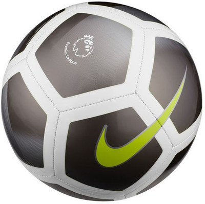 Nike PL Premier League Pitch Football - Size: (Pack of 1, Grey, Mtlc hematite;silver;white;volt