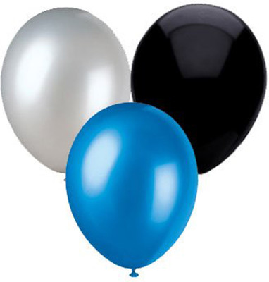 

Masti Zone Solid Pack of 60 ( 20 Grey + 20 Blue + 20 Black ) Matelic Latex Balloon Balloon(Multicolor, Pack of 60)