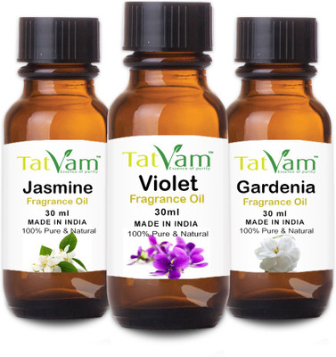 

Tatvam Soap Making Fragrance oil Set of 3 - Jasmine, Violet, Gardenia (30 ml Each)(30 ml)