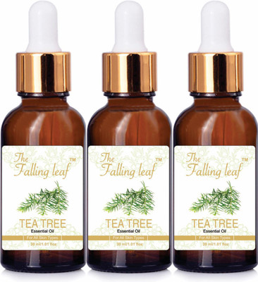 

the falling leaf Tea Tree Pure Essential Oil (Pack of 3) (30ml each)(30 ml)