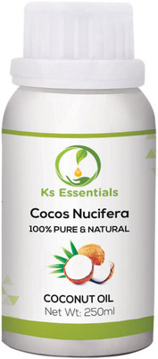 

Ks Essentials 100% Pure Coconut Oil (Cocus Nucifera) Natural Therapeutic Grade (250ml)(250 ml)