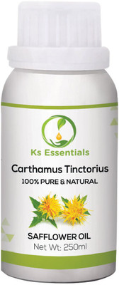 

Ks Essentials 100% Pure Safflower Oil (Carthamus tinctorius) Natural & Undiluted (250ml)(250 ml)