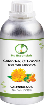 

Ks Essentials 100% Pure Calendula Essential Oil Pure Natural & Undiluted For Skin care & Hair (1000ml)(1000 ml)