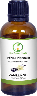 

Ks Essentials 100% Pure Vanilla Essential Oil Pure Natural & Undiluted For Skin care & Hair (50ml)(50 ml)