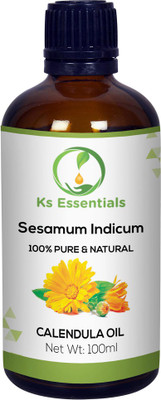 

Ks Essentials 100% Pure Calendula Essential Oil Pure Natural & Undiluted For Skin care & Hair (100ml)(100 ml)