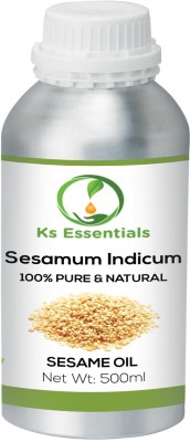 

Ks Essentials 100% Pure Sesame Oil 100ml (Sesamum indicum) Natural Therapeutic Grade (500ml)(500 ml)