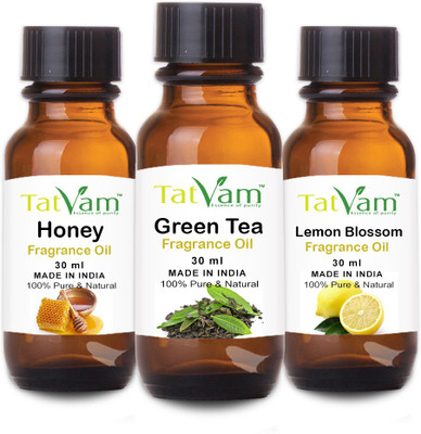 Tatvam Soap Making Fragrance oil Set of 3 - Green Tea, Lemon Bloosom, Honey (30 ml Each)(30 ml)