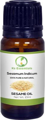 

Ks Essentials 100% Pure Sesame Oil 100ml (Sesamum indicum) Natural Therapeutic Grade (10ml)(10 ml)