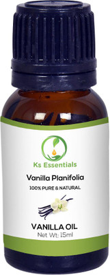 

Ks Essentials 100% Pure Vanilla Essential Oil Pure Natural & Undiluted For Skin care & Hair (15ml)(15 ml)