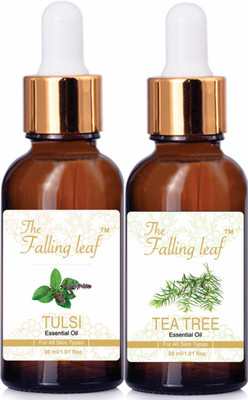 

the falling leaf Pack of TEA TREE+TULSI Essential Oils (30ml each)(30 ml)