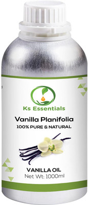 

Ks Essentials 100% Pure Vanilla Essential Oil Pure Natural & Undiluted For Skin care & Hair (1000ml)(1000 ml)