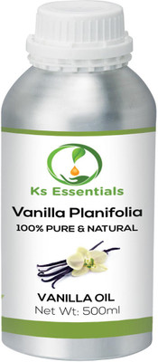 

Ks Essentials 100% Pure Vanilla Essential Oil Pure Natural & Undiluted For Skin care & Hair (500ml)(500 ml)