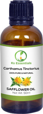 

Ks Essentials 100% Pure Safflower Oil (Carthamus tinctorius) Natural & Undiluted (50ml)(50 ml)
