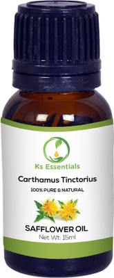 

Ks Essentials 100% Pure Safflower Oil (Carthamus tinctorius) Natural & Undiluted (15ml)(15 ml)