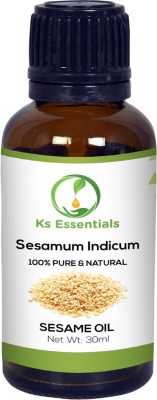 

Ks Essentials 100% Pure Sesame Oil 100ml (Sesamum indicum) Natural Therapeutic Grade (30ml)(30 ml)