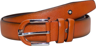 

Forty Hands Men Casual Brown Genuine Leather Belt