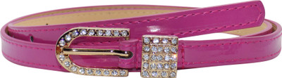 

Forty Hands Women Casual Pink Artificial Leather Belt