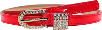 

Forty Hands Women Casual Red Artificial Leather Belt