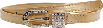 

Forty Hands Women Casual Gold Artificial Leather Belt