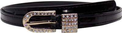 

Forty Hands Women Casual Black Artificial Leather Belt
