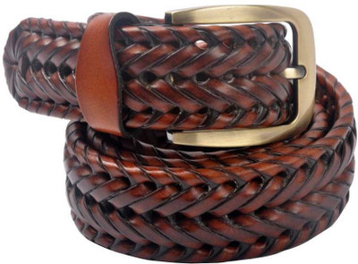 

jain fashion 24 Men Casual Brown Genuine Leather Belt
