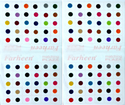 

Farheen MATCHING PLAZA FOREHEAD Multicolor Bindis(INDIAN FANCY BINDI)